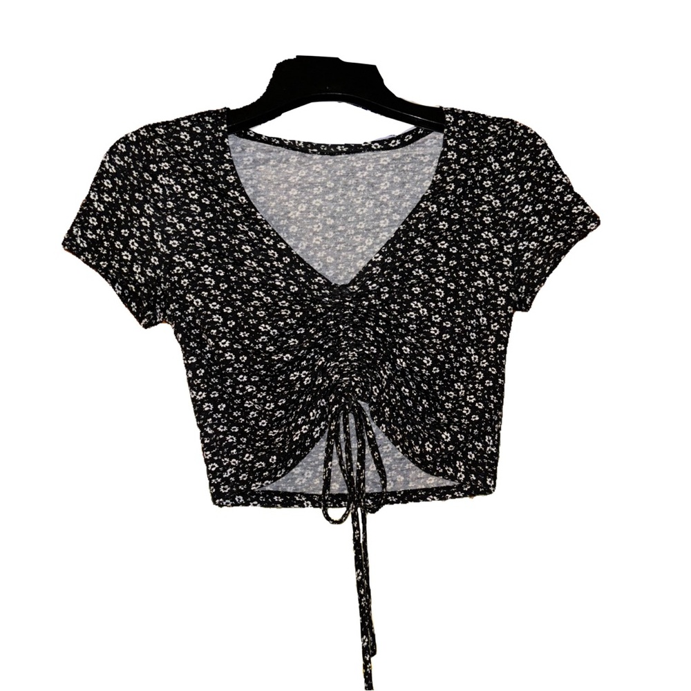 Cinched Floral Crop Top